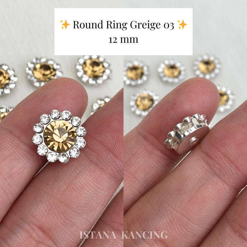 Round Ring Crystal Claw Setting 12mm