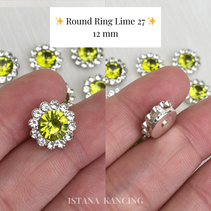 Round Ring Crystal Claw Setting 12mm