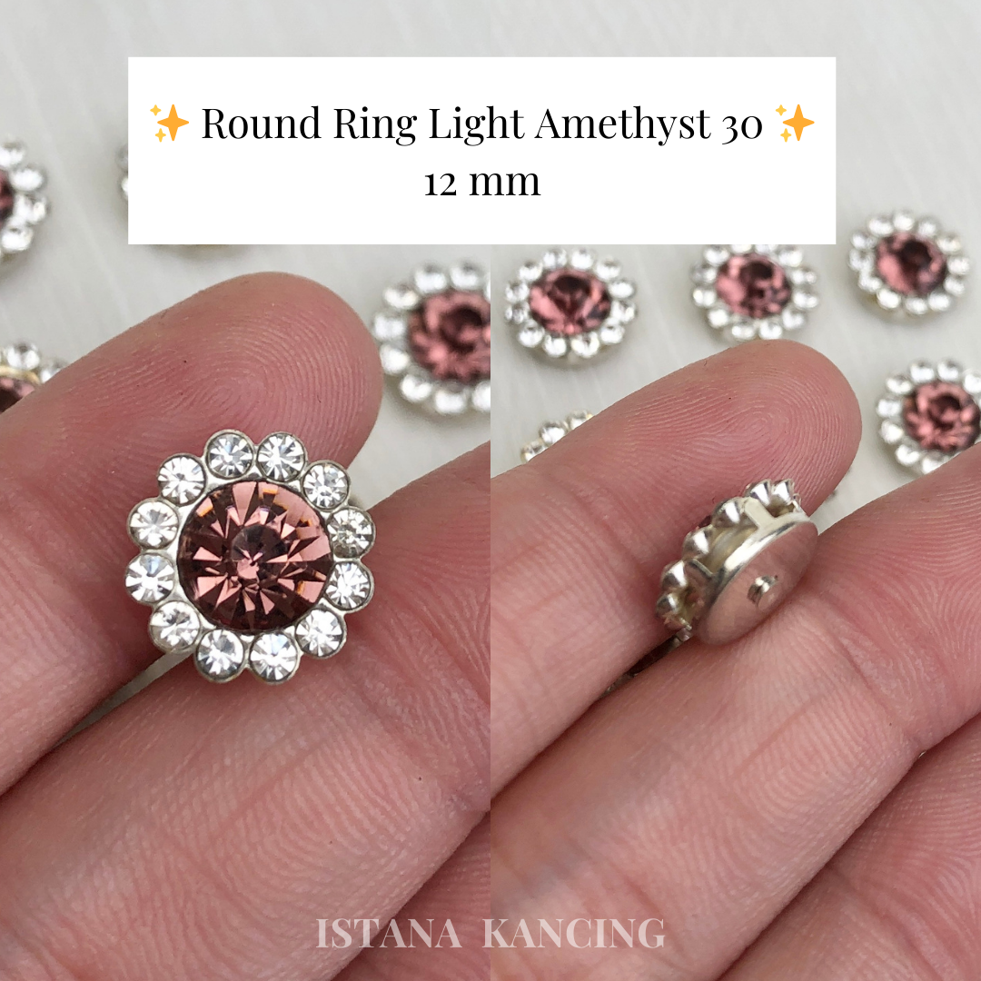 Round Ring Crystal Claw Setting 12mm