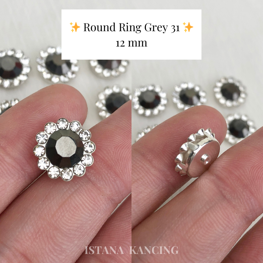 Round Ring Crystal Claw Setting 12mm
