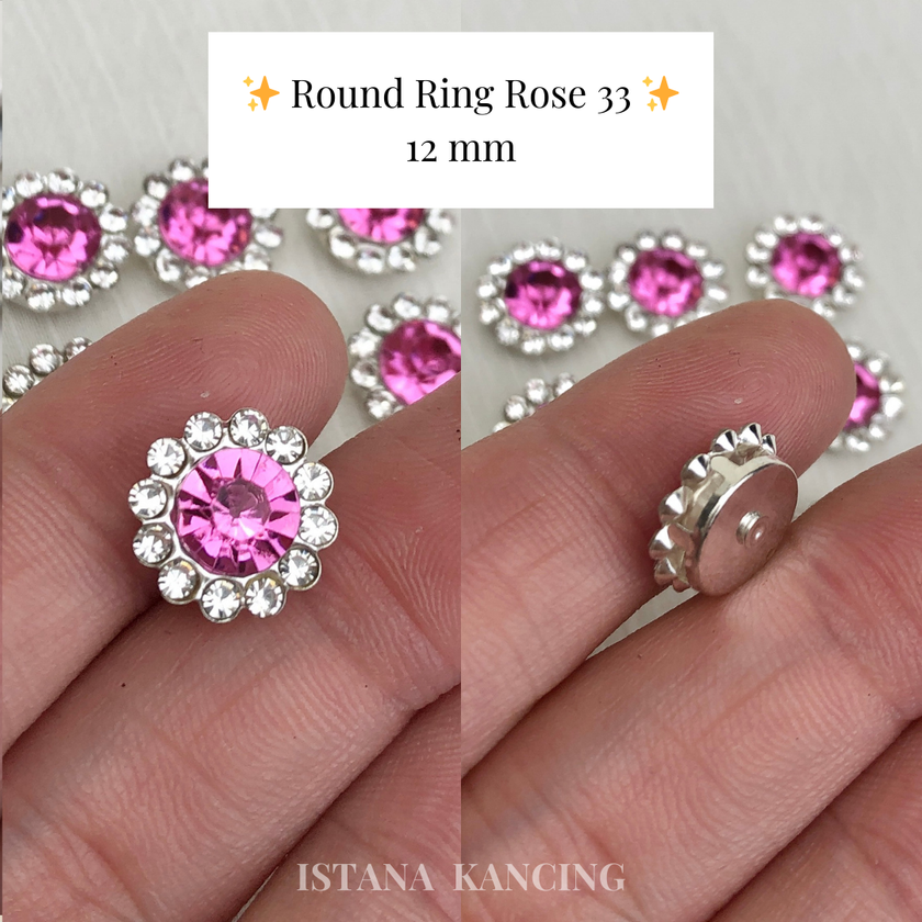 Round Ring Crystal Claw Setting 12mm
