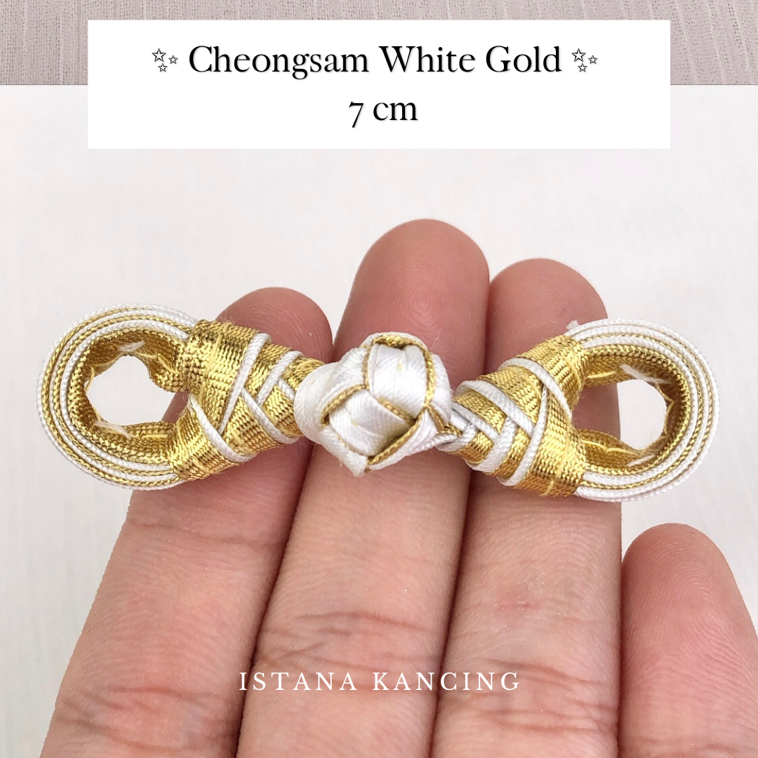 Cheongsam Frog Button Gold
