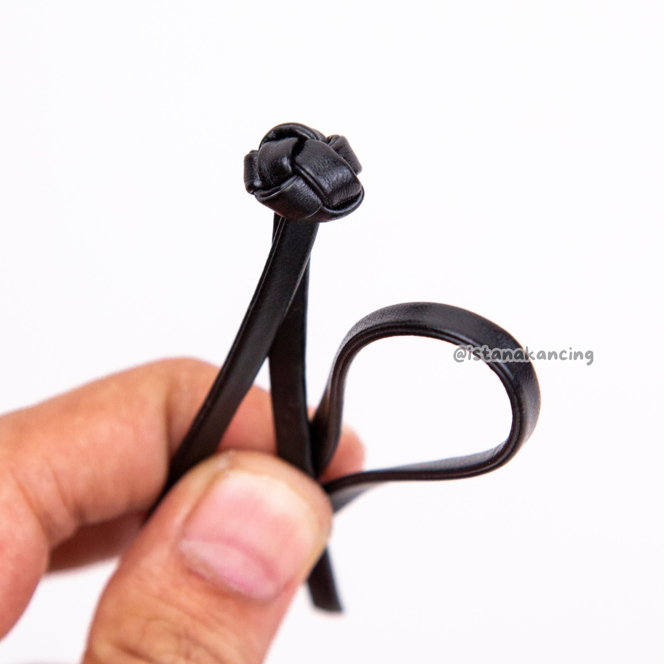 Jamie Leather Cheongsam Frog Button