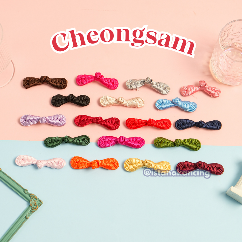 Cheongsam Satin Frog Button