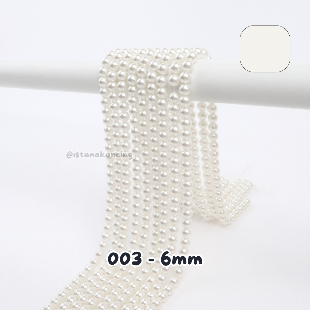 Mutiara Sintetis 6mm Pt 2