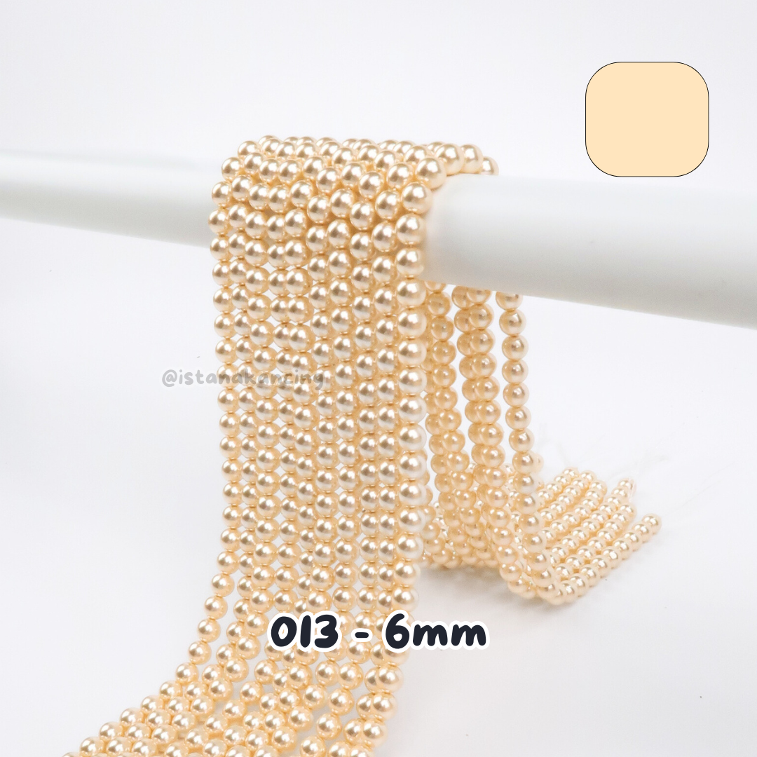 Mutiara Sintetis 6mm Pt 1
