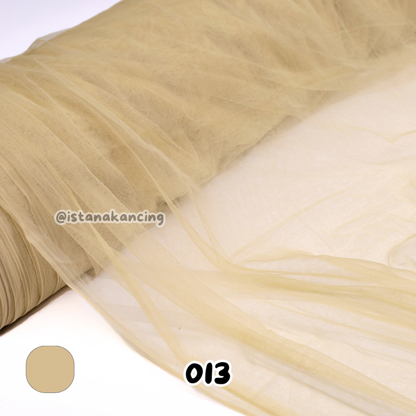 Kain Soft Tulle Lebar 150cm Brown Series
