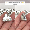 Triangle Rhinestone 18mm