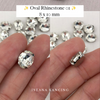 Oval Crystal Claw Setting 8x10mm