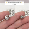 Round Crystal Claw Setting 8mm