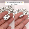 Rectangle Crystal Claw Setting 13x18mm