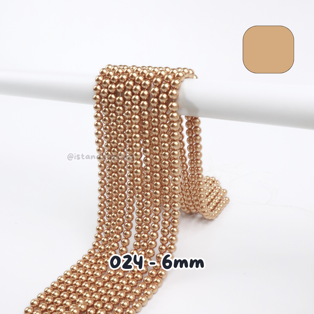 Mutiara Sintetis 6mm Pt 1