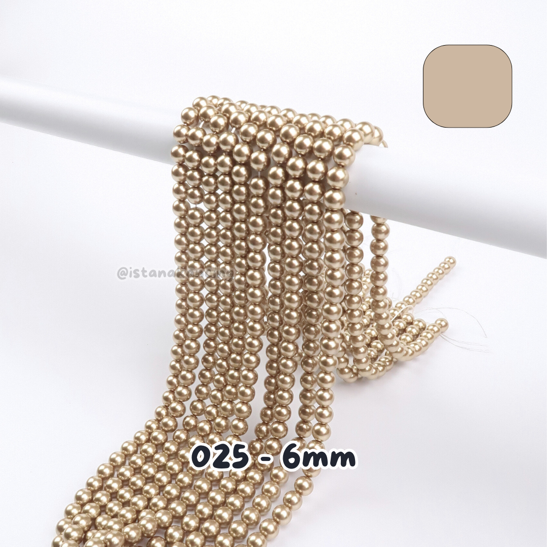 Mutiara Sintetis 6mm Pt 1