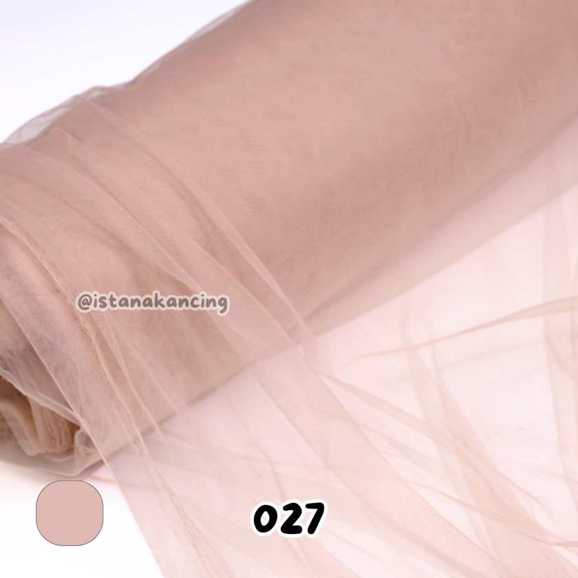 Kain Soft Tulle Lebar 150cm Seri Pink