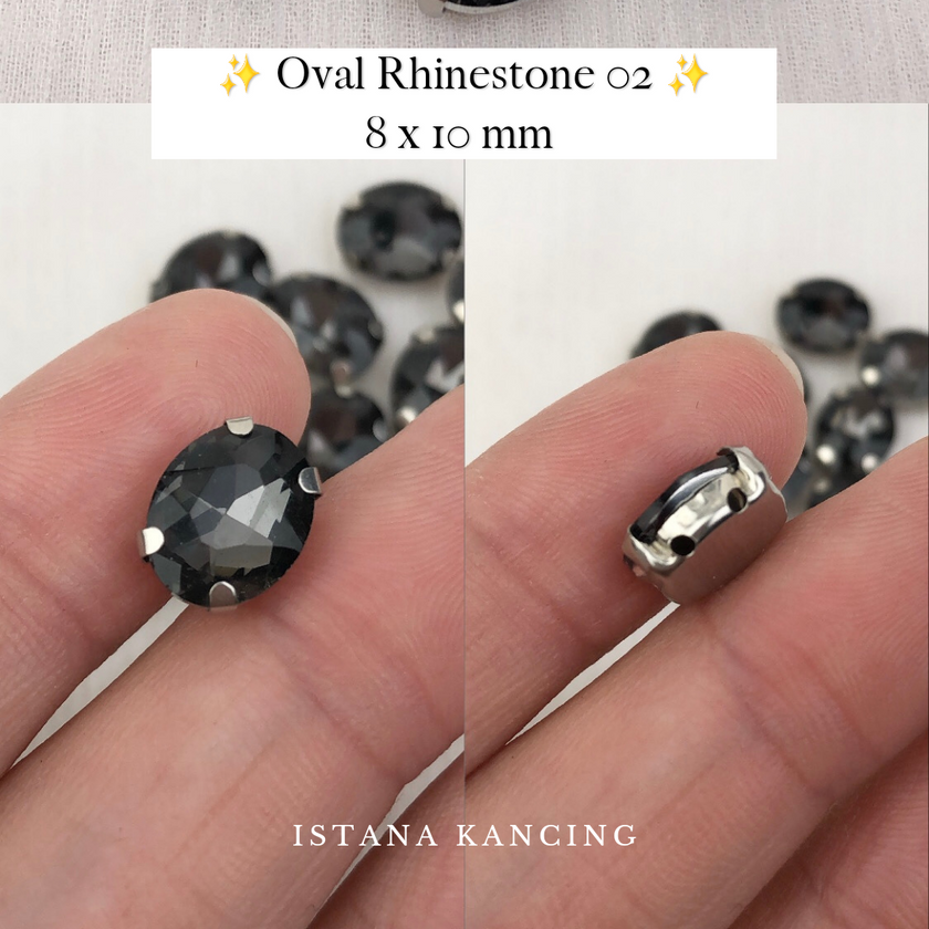 Oval Crystal Claw Setting 8x10mm