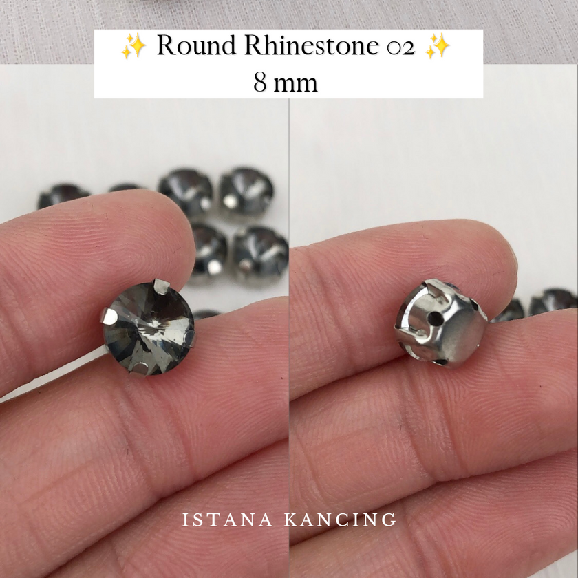 Round Crystal Claw Setting 8mm