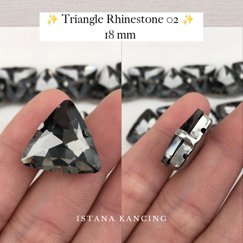 Triangle Rhinestone 18mm