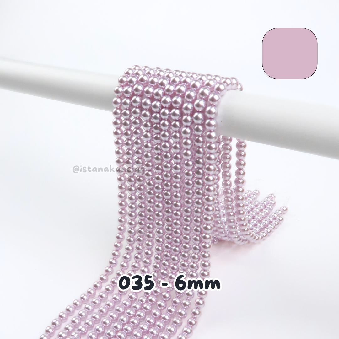 Mutiara Sintetis 6mm Pt 1