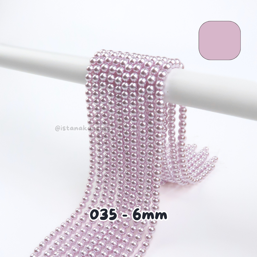 Mutiara Sintetis 6mm Pt 1