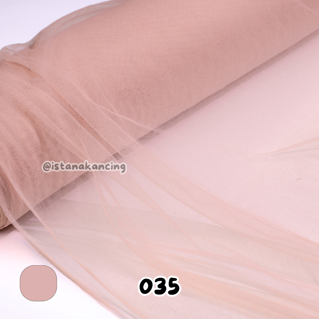 Kain Soft Tulle Lebar 150cm Pink Series