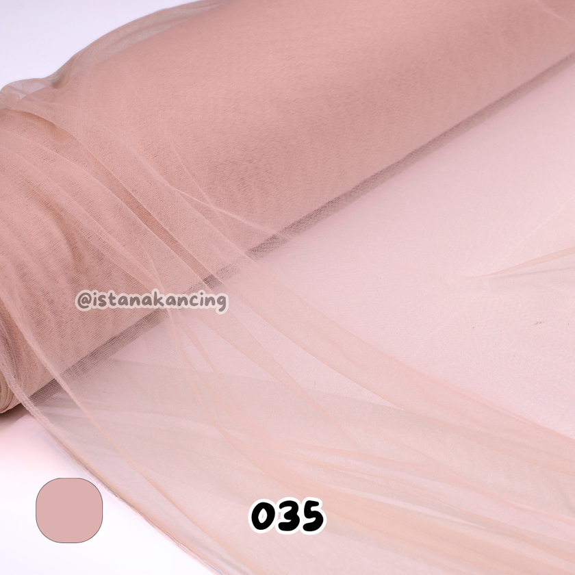 Kain Soft Tulle Lebar 150cm Seri Pink