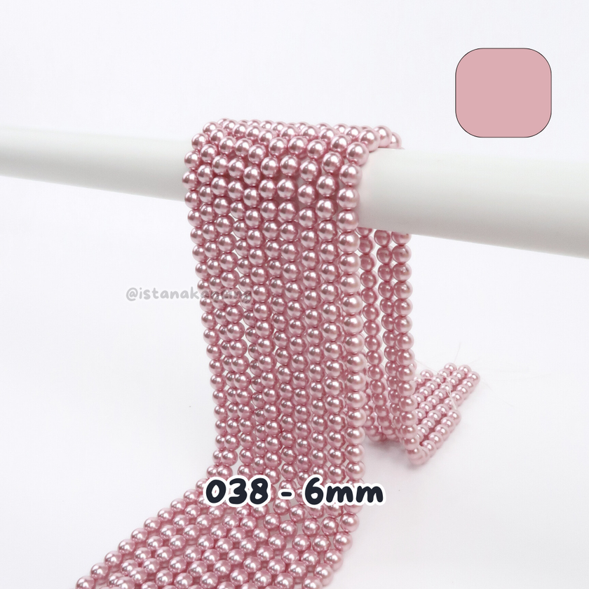 Mutiara Sintetis 6mm Pt 1