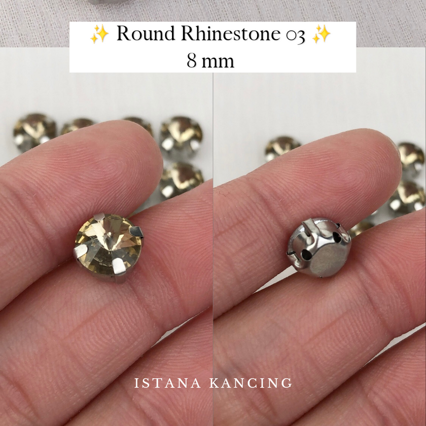 Round Crystal Claw Setting 8mm