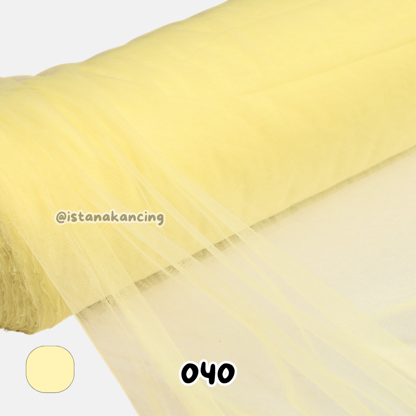Kain Soft Tulle Lebar 150cm Yellow Series