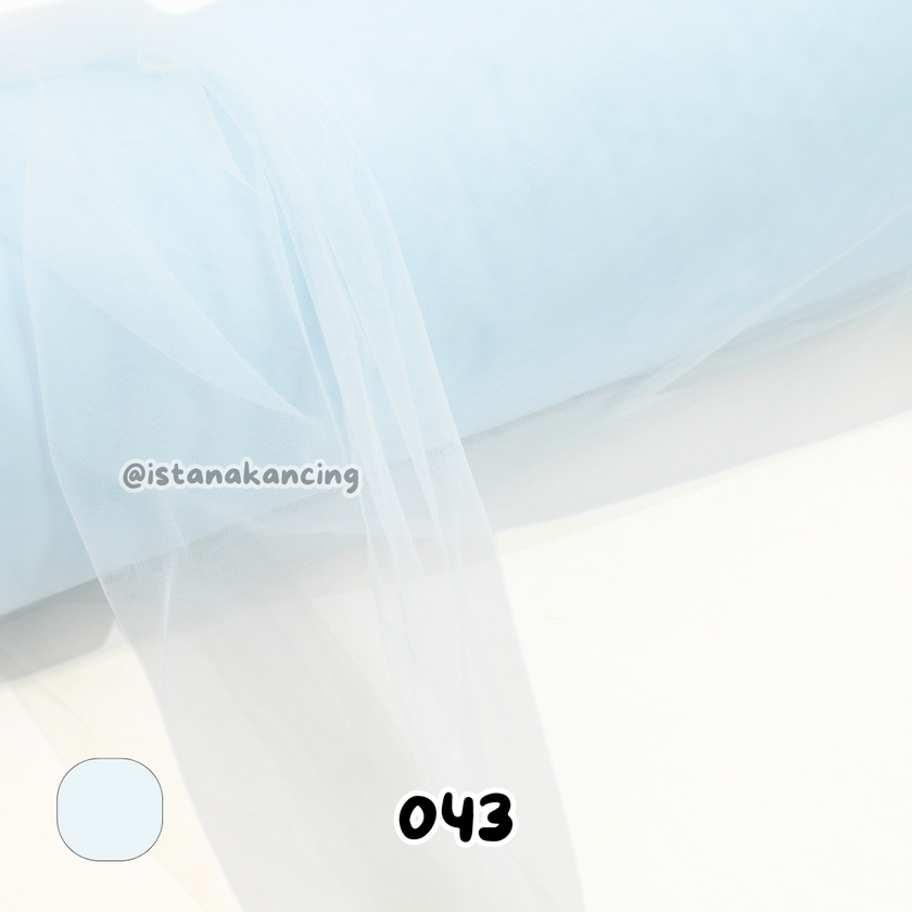 Kain Soft Tulle Lebar 150cm Blue Series
