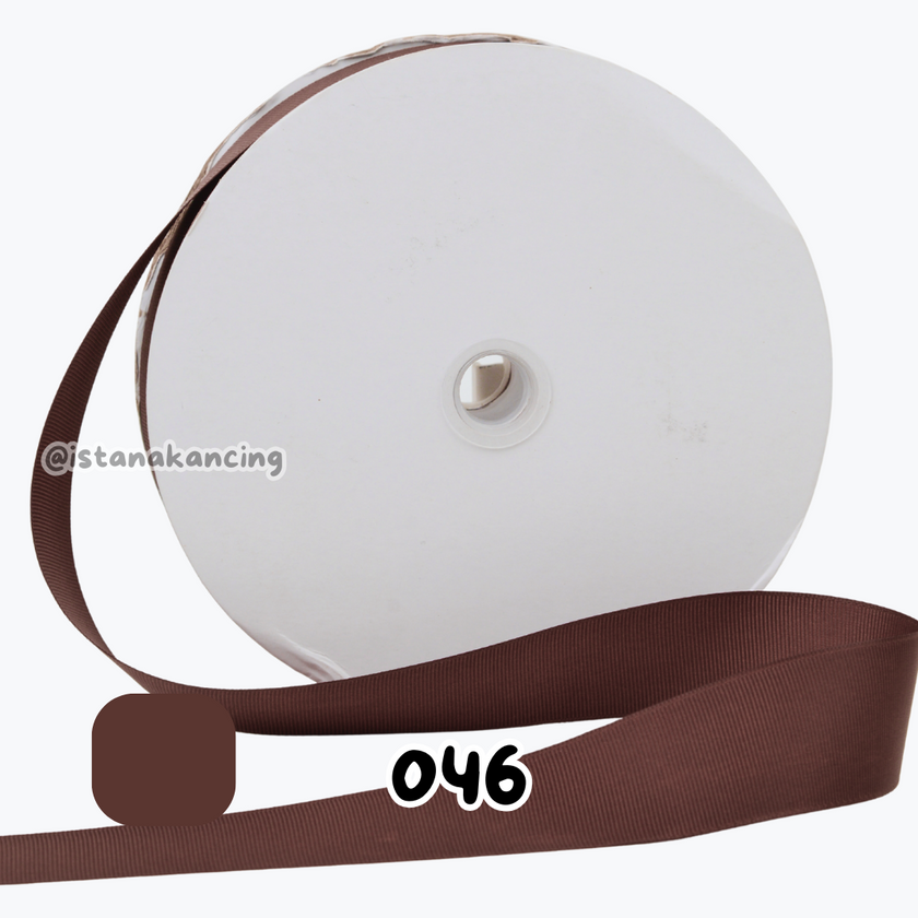 Grosgrain Wajah Ganda 1/2