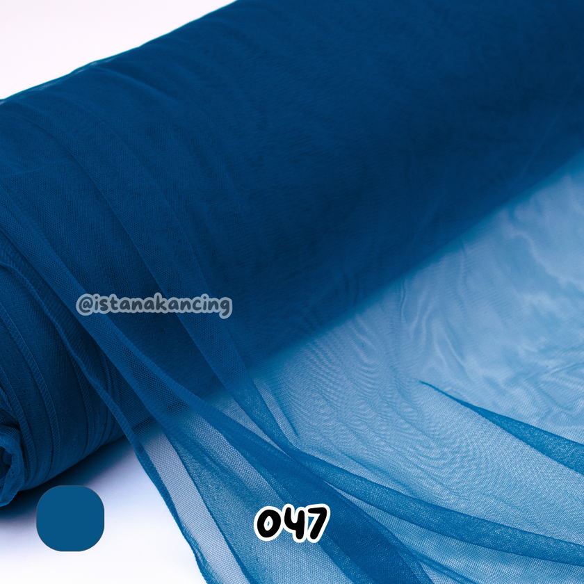 Kain Soft Tulle Lebar 150cm Blue Series