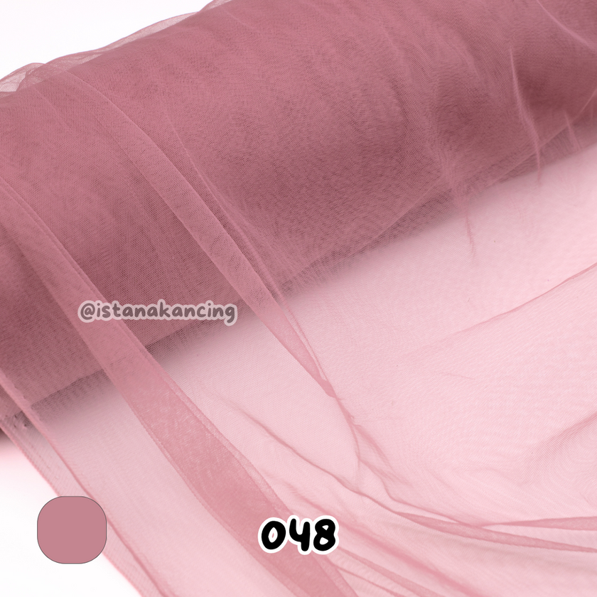 Kain Soft Tulle Lebar 150cm Seri Pink