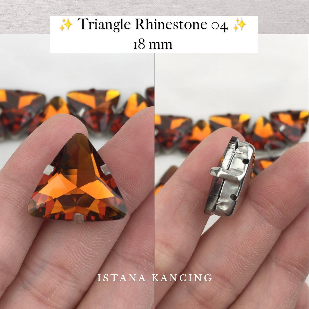 Triangle Rhinestone 18mm