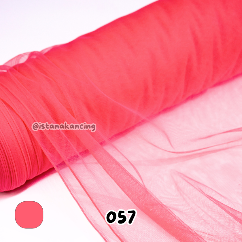 Kain Soft Tulle Lebar 150cm Red Series