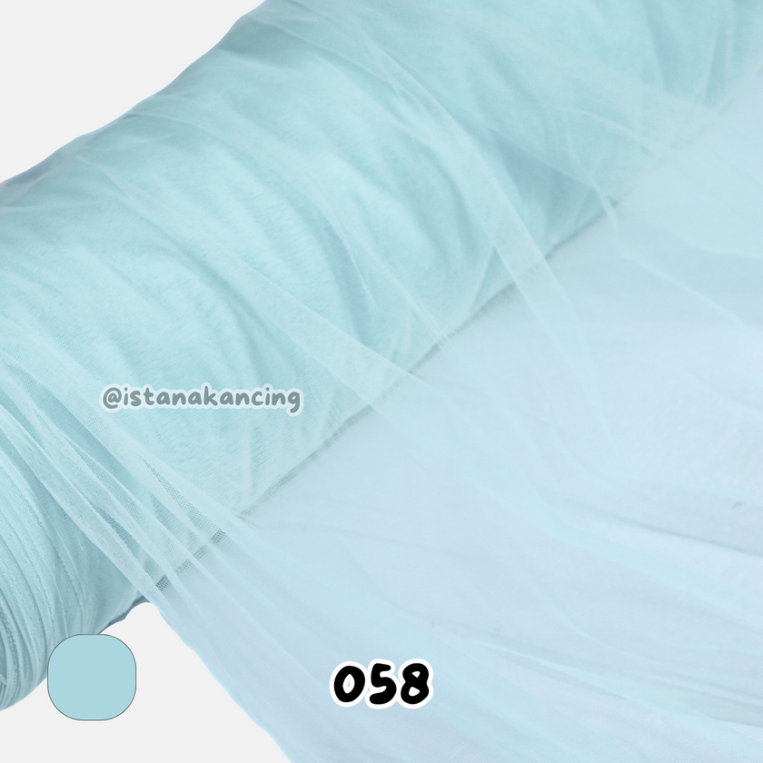 Kain Soft Tulle Lebar 150cm Blue Series