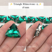 Triangle Rhinestone 18mm