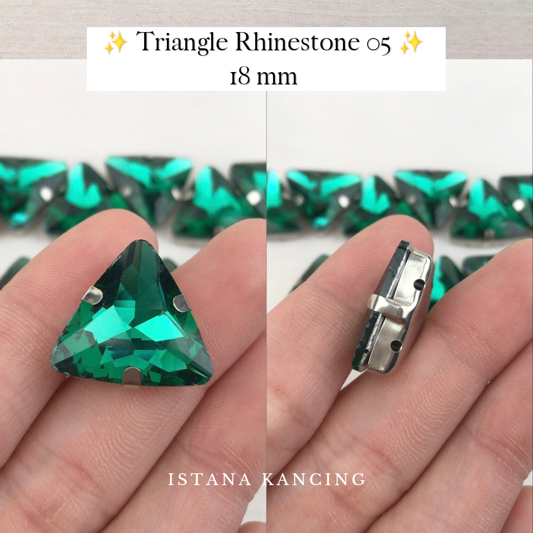 Triangle Rhinestone 18mm