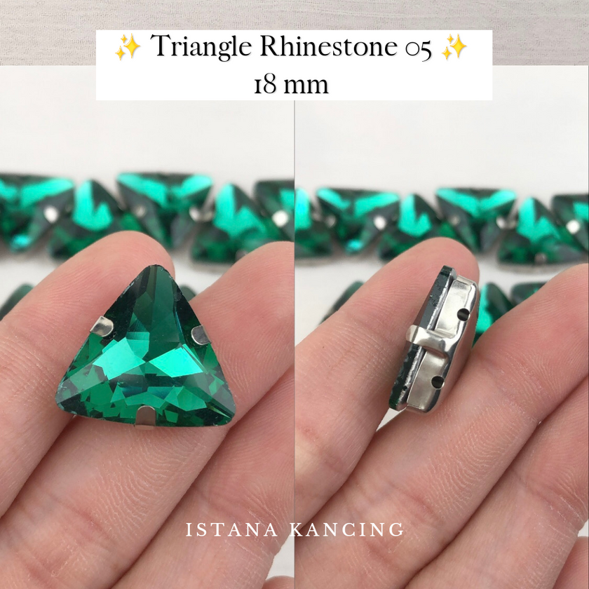 Triangle Rhinestone 18mm