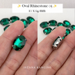 Oval Crystal Claw Setting 10x14mm
