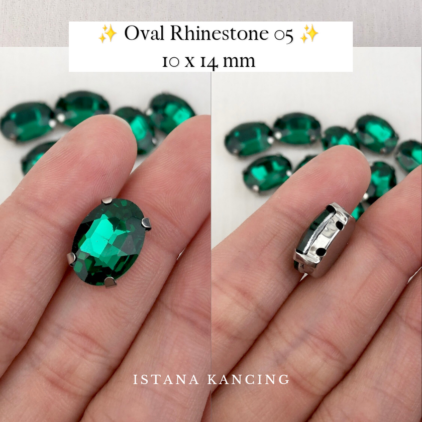 Oval Crystal Claw Setting 10x14mm