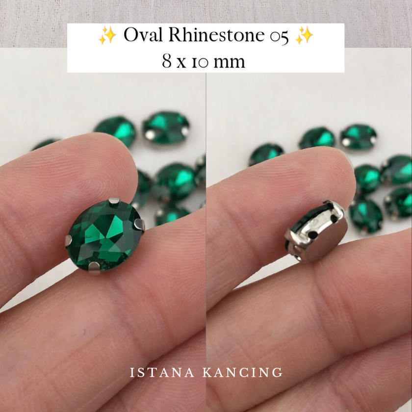 Oval Crystal Claw Setting 8x10mm