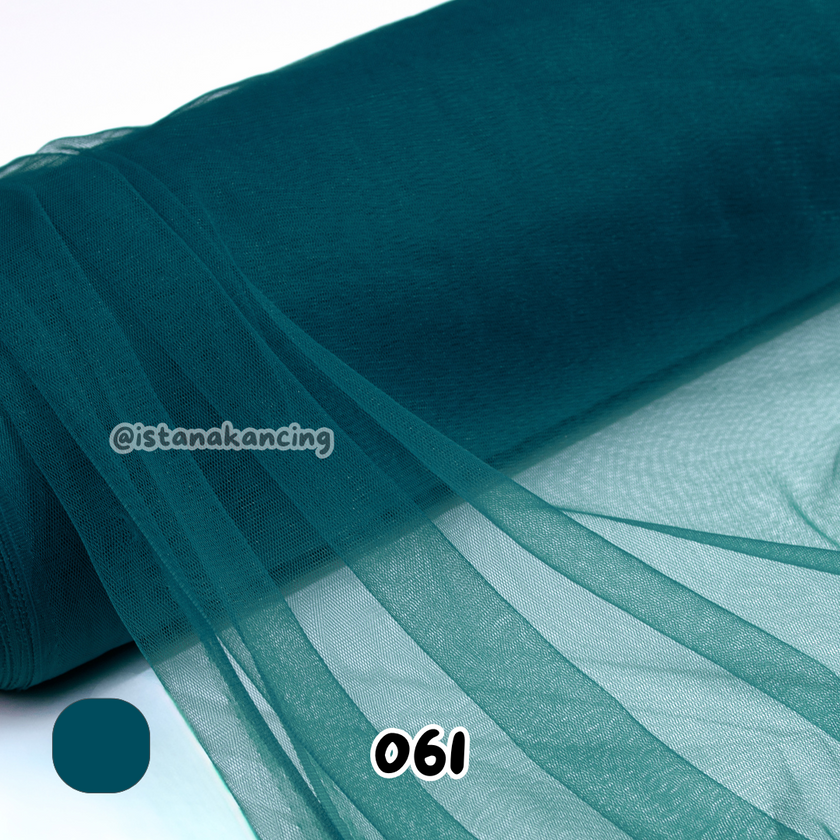 Kain Soft Tulle Lebar 150cm Green Series
