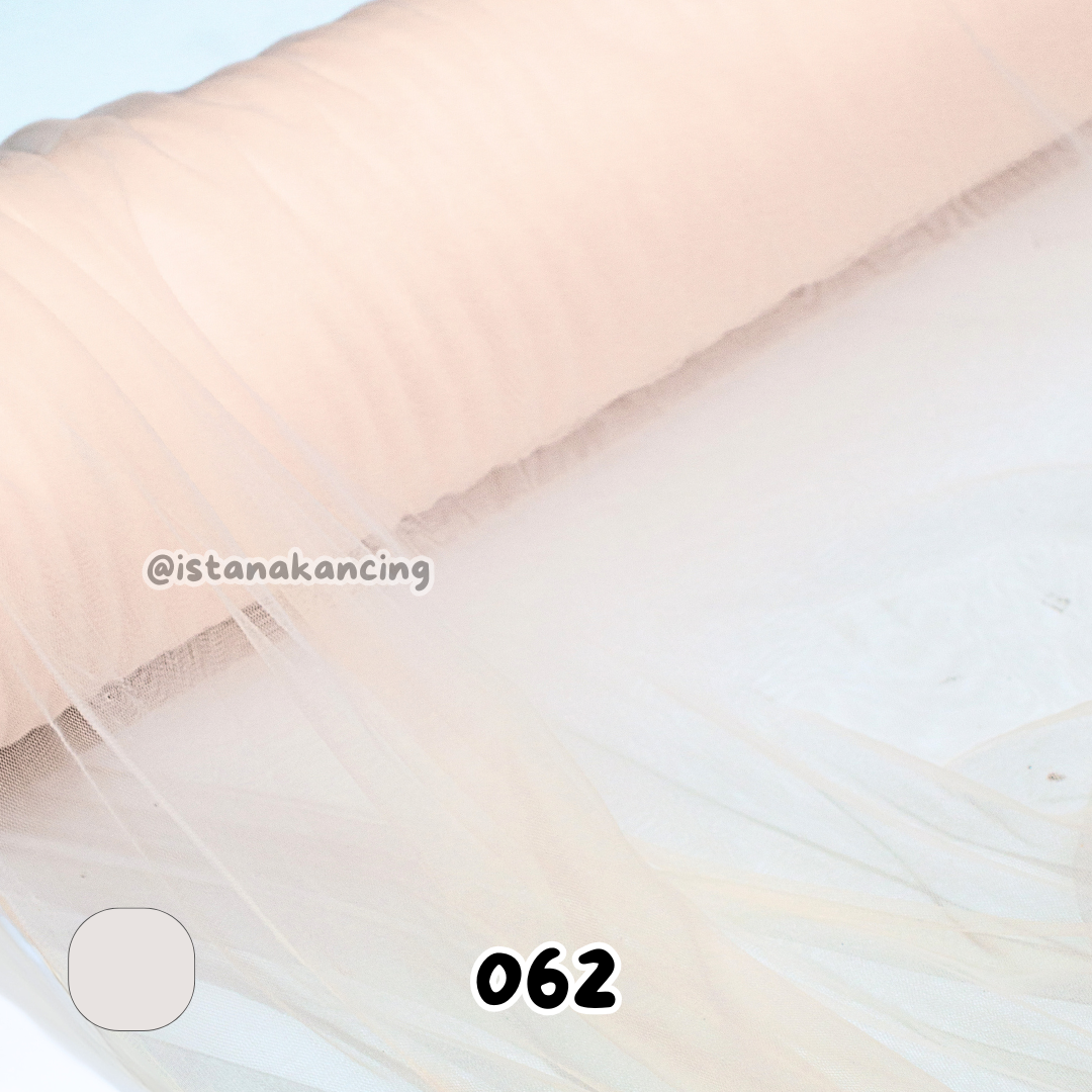 Kain Soft Tulle Lebar 150cm Monochrome Series