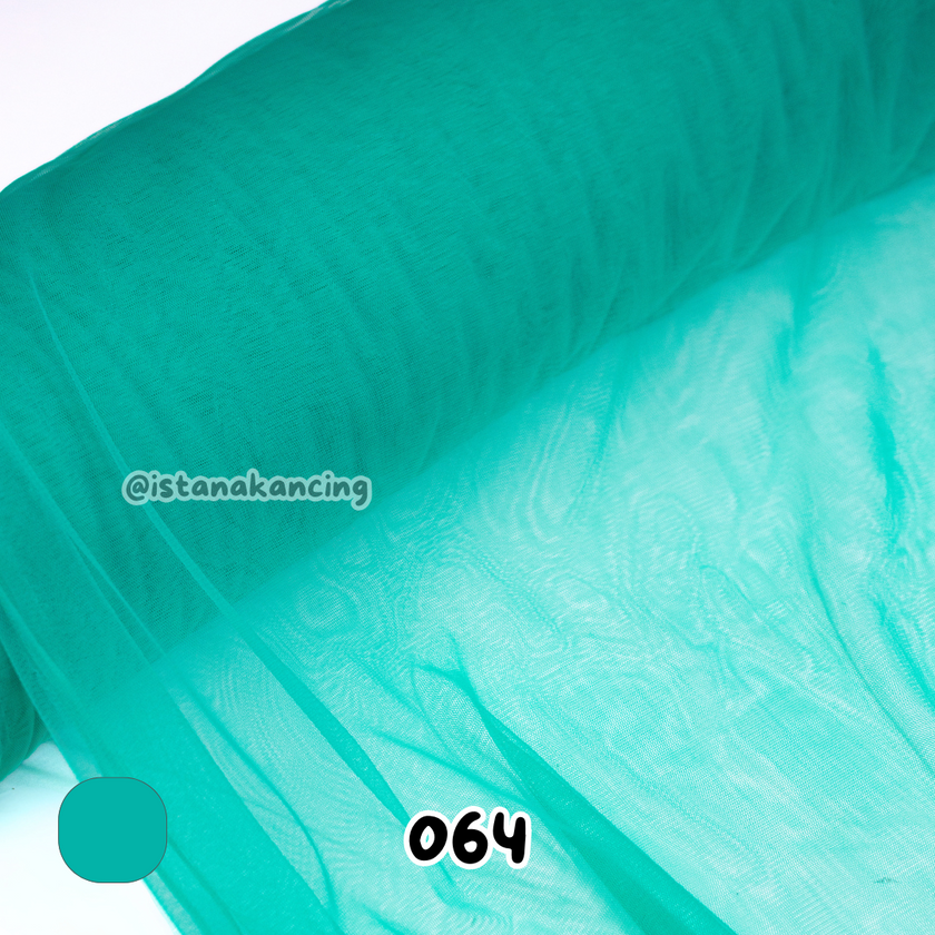 Kain Soft Tulle Lebar 150cm Green Series