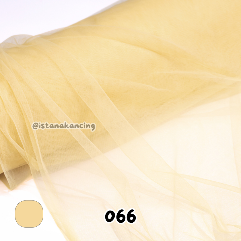 Kain Soft Tulle Lebar 150cm Yellow Series