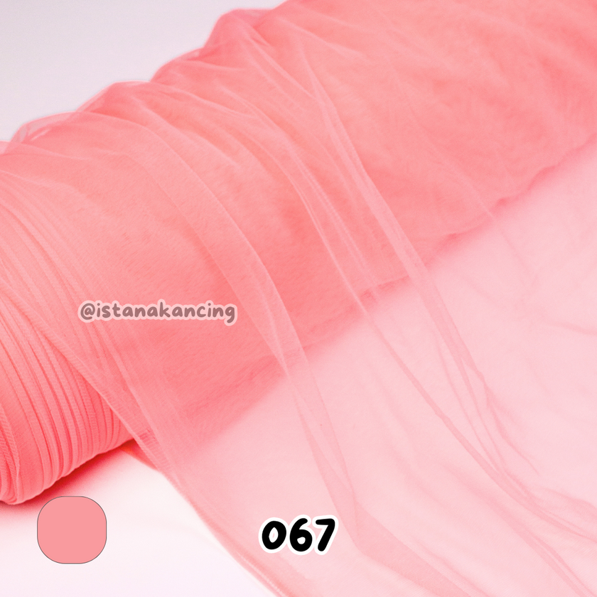 Kain Soft Tulle Lebar 150cm Seri Pink