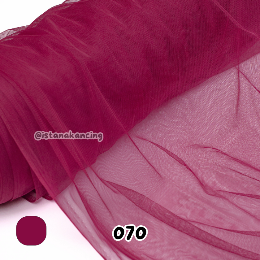 Kain Soft Tulle Lebar 150cm Red Series
