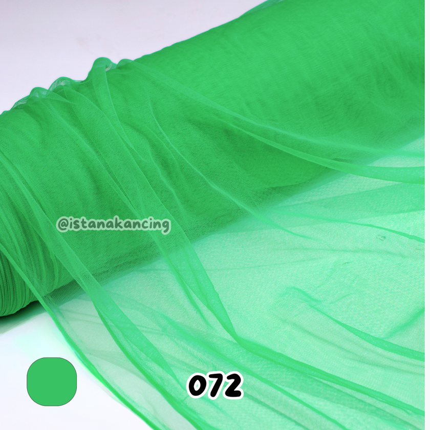 Kain Soft Tulle Lebar 150cm Green Series
