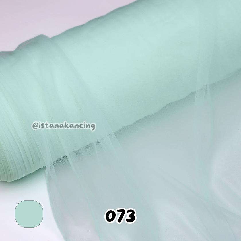 Kain Soft Tulle Lebar 150cm Green Series