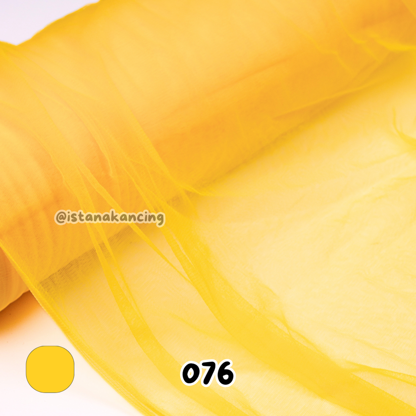 Kain Soft Tulle Lebar 150cm Yellow Series